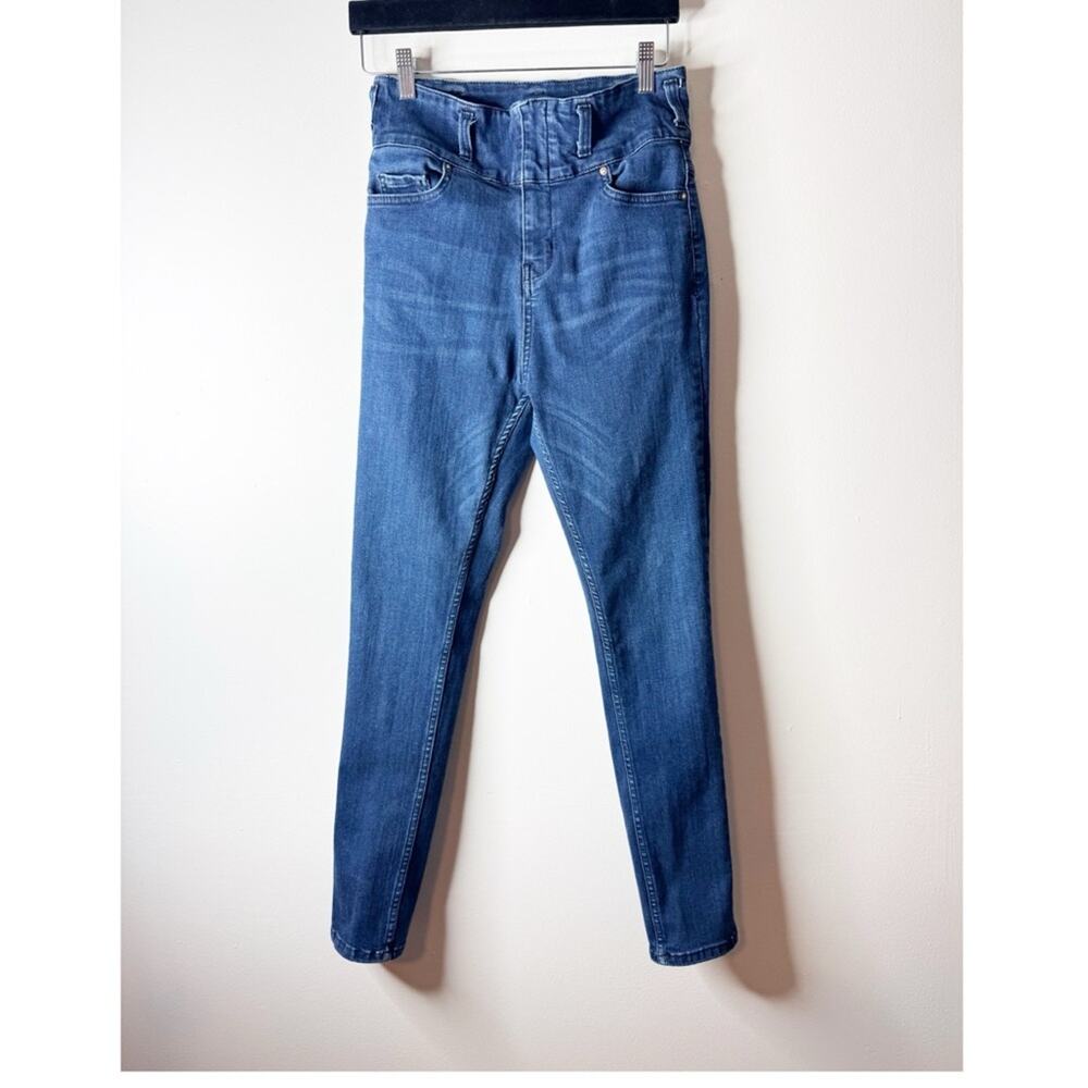 Free People We the Free Wide Waist High rise skinny stretch 27